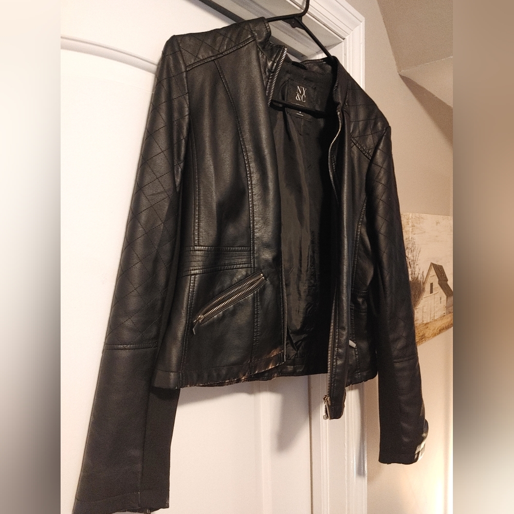 NY&C faux leather jacket